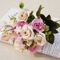 Xinrui Bouquet Heads European Style Artificial Royal Rose kućna soba Decor cvjetovi