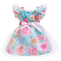 Dječja djevojka odjeća Toddler Baby Girl Haljine Cvjetne djevojke haljine bez rukava cvjetne princeze