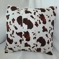Pamučna krava spotova Životinjska tiska Dekorativni jastuk jastuk sham jastuk
