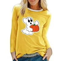 USMIXI dukserica za žene Halloween majice za žene pad lagane plus veličine dame moda pulover bluze zimske