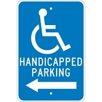 Nacionalni marker Reflection Hendikepirani parking lijevo Parking znak 18 12 aluminijum