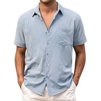 Košulje za muškarce Trendy Ljeto labavo plaže vezena havajska majica kratkih rukava