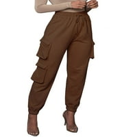 Glonme dame jogger pantske koferske pantalone pune boje teretni hlače za žene casual pantalone Atletski