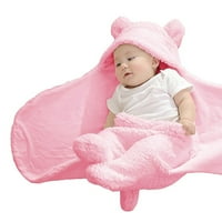 Dječji swaddle pokrivač dječake djevojke slatka pamučna plišana prijemna pokrivač novorođenčad za spavanje