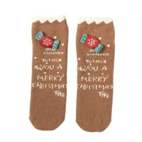 Božićna djeca Coral gomile topli roditelji i dječji čarape crtane čarape za bebe B