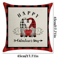 Solacol Valentines Day Dekoracije za dom Valentines Dan posteljina jastučnica Ljubav Srca Valentinovos