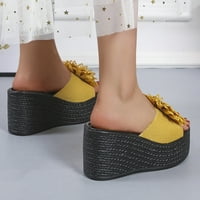 KNQRHPSE papuče za žene modni klinovi Otvoreni prstom za plažu cipele za plažu Roman sandale Ženske