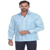 Mojito kolekcija Muška majica Guayabera Premium posteljina dugih rukava
