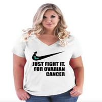 Normalno je dosadno - Ženska majica plus veličine V-izrez, do veličine - rak jajnika