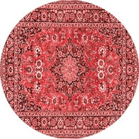 Ahgly Company u zatvorenom okruglom medaljonima crvene tradicionalne prostirke, 8 '
