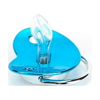 Lovskoo Baby Newborn Essentials Pacifier Pismo Naziv Inicijali Clip Silikonski pacifier Zlatni sjajni pacifier plavi
