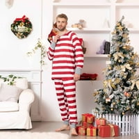 Porodični podudaranje pidžama Podudaranje porodičnih setova božićni ležerni otisnuti vrh sa donjim odijelima