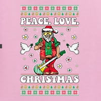 Divlji bobby, hippie santa svira gitaru mir ljubavi Božić ružni božićni džemper unise grafička dukserica,