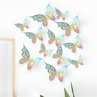 Mortilo zidne naljepnice 3D šuplje leptir zidne décor veličine leptir dekor šuplje rezbarenje leptir