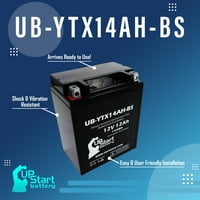 -YTX14AH-BS Zamjena baterije za BRP Rally CC ATV - Fabrika aktivirana, bez održavanja, motociklistička