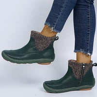 Ženske cipele Ženske čizme Retro ravna donja cipela Casual Boots Plus Veličina klizanje na patentnim