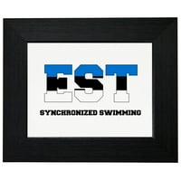 Estonija sinhronizovano plivanje - Olimpijske igre - Rio - Oznaka uokvirenih print plakata ili opcije