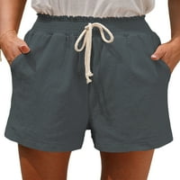 Dame Ljeto Plažni kratke hlače Visoko struk mini pant Solid Boja kratke vruće hlače mekani dno salon