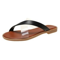B91XZ Ljetne sandale za ženske papuče Ženske donje ljetne trake ravne sandale Sandale Donje ravne sandale