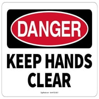 Sigurnosni znak opasnosti Držite ruke jasne