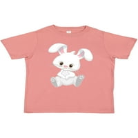 Inktastična slatka sjedeća bijela zeca zečja poklon toddler dječak ili majica za djevojčicu toddler