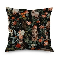 Wefuesd bacanje jastuk navlake posteljina jastučna futrola vintage cvjetna jastuka za cvijeće noć ruža