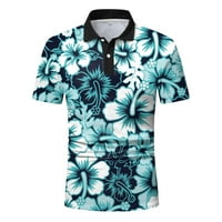KPOPLK MENS Polo T Majice Muška prugasto polo majica klasične fit kratkih rukava Summer Dry Design Golf
