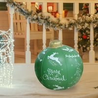 Jeashchat božićna kugla sa velikim težinom čvrsto se čvrsto nalaze na dvorištu, velika vanjska ukrasna