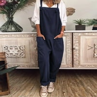 Outfmvch line hlače za žene za žene plus veličine kombinezon casual labavi dungarees romper vrećice