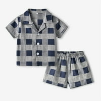 Toddler Boys Girls pidžamas dječje dječje proljeće ljeto plaćeno pamučno kratki rukav padžama odjeća