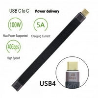 USB produžni kabel Tanak ravan mužjak za žene 40Gbps sa punjenjem od 100W i 8K @ 60Hz kompatibilan sa