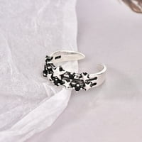 SKPBlutn prstenovi za žene Djevojke Podesivi lanac Vintage Otvoreno Trendi ručno rađeni nakit Dainty