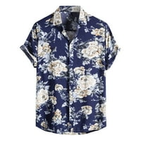 Ležerne prilike majice Summer Ogrlica od ispisane boje Kontrast Kontrast etničkog stila Klasična gumba