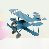 Dekor aviona Vintage Mini Metal Decorativni avion Model Viseći zrakoplov od kovanog željeza avion Privjesci
