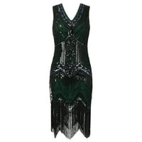 Ženska casual haljina moda 1920-ih Vintage l Gothic Sequin Tassel 20s Girl Party
