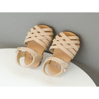 Gromelly Djevojke ravne sandale Strappy ljetna cipela za cipele sandala mekane jedinice stanovi dječje