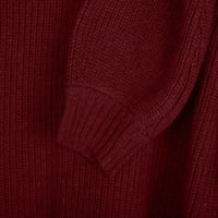 Deagia ženski kardigan džemperi padaju džempere okrugli izrez isključeni džemper sa ramenim ramenom