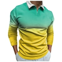 Golf košulje za muškarce Ležerne prilike proljeće ljeto Dugi rukav Ispitni majicu