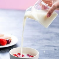 Karton za staklenu mleku, čista kvadratna mini mlečna čaša kreme mlijeko za mlijeko, kafu, vodu, sok, pića, otpornost na toplinu, 8.6oz 250ml