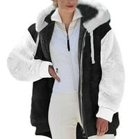 Simplmasygeni jakne za žensko oblikovanje kaputa moda Ženska topla FAU kaput jakna zimski patentni patentni paprika