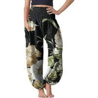 Teretne pantalone za žensko čišćenje ispod 20 dolara, plus veličina casual labava tiskana joga planinarske