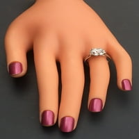 Ženski prsten za zajednički zaručni prsten u Karatu sa karatom prirodnim okruglim blistavim bijelim