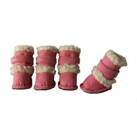 Život za kućne ljubimce F4BKSM Crno Shearling Duggz Cipele - set - SM