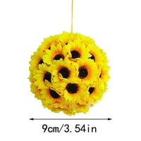 Fdelink umjetno cvijeće Umjetno suncokret visi suncokret kuglica za vjenčanje zabave za kućne ukrase