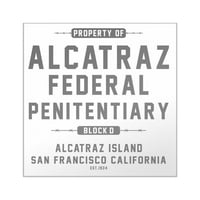 Cafepress - Alcatraz_CP Square naljepnica - Square naljepnica 3 3