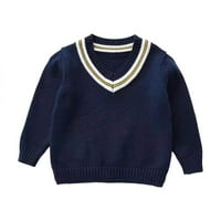 Esaierr Toddler Baby Girls Boys pletene džemper bluza Duks pulover Topao V izrez dugih rukava