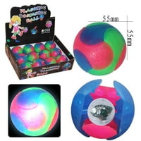 Spiny Light up lopta višebojna bljeskalica LED užarena interaktivna lopta elastična bljeskalica kuglična