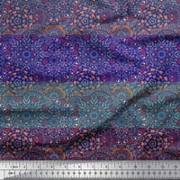 Soimoi Rayon tkanina Stripe & Mandala Kaleidoskop Ispis tkanina sa dvorištem široko