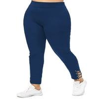 Luxplum žene joga hlače High struine pantalone Tržeće korektne tajice udobne posude fitness dno plavi