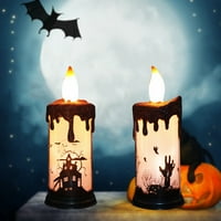 Operise Electric Svijećna baterija užarenu uštedu uštede horora vodootporni festival rekvizin siguran Halloween Ornament B